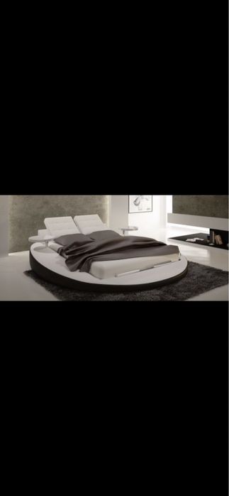 Кожена спалня биволска кожа с матрак