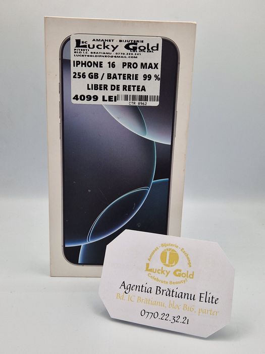 Iphone 16 Pro Max 256 GB Bat 99% cod 8962