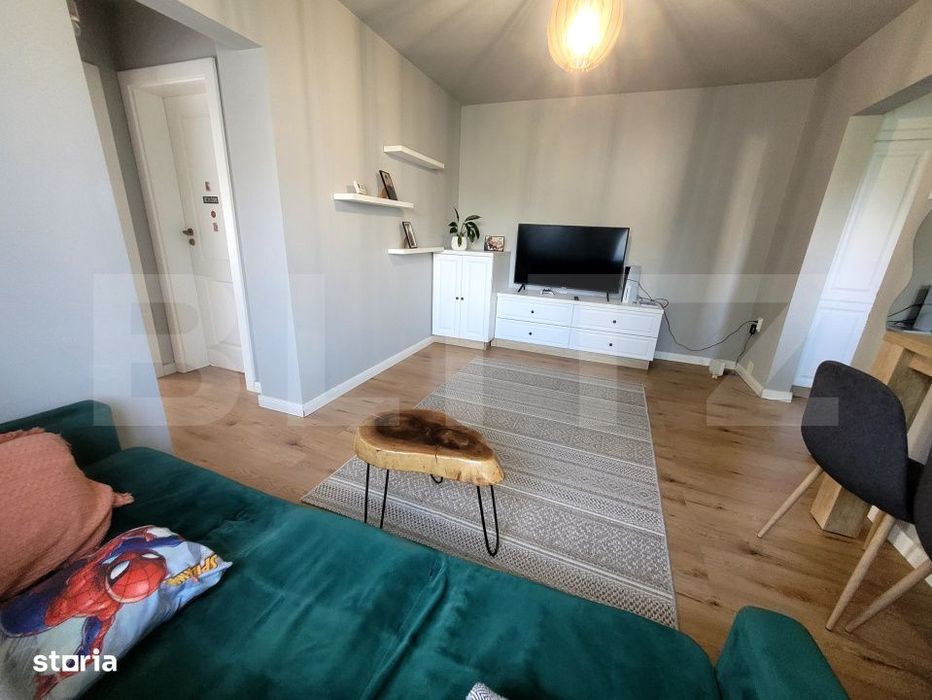Apartament cu 3 camere, mobilat si utilat cu gust, zona Big/Manastur