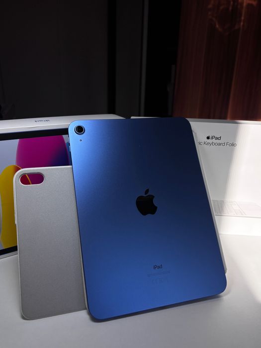 iPad 10 Gen 64GB Blue + Magic Keyboard Folio Originală + Garanție 2028 + Factură | Full Box | Stare Foarte Bună