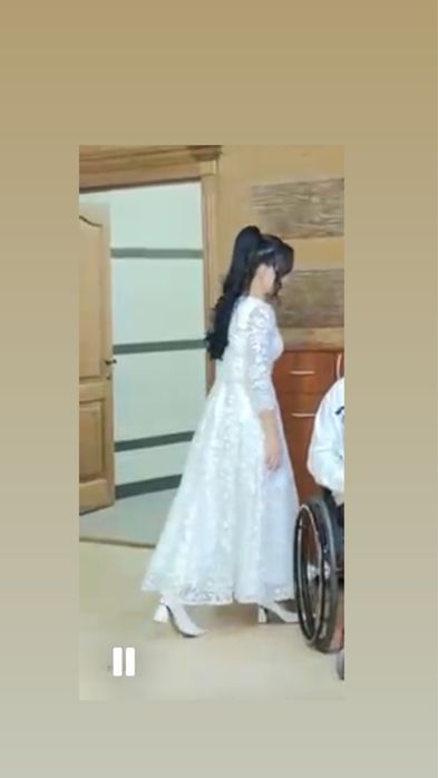 Женские Белые платье нарядное