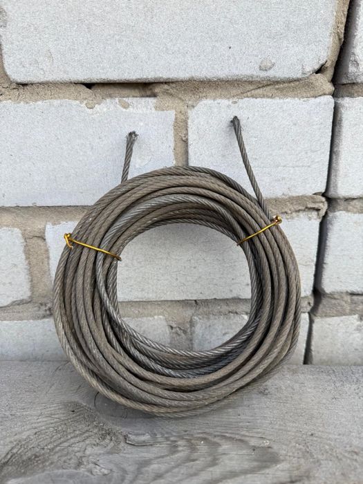 Стальной трос 5 мм 14.3 м прочный