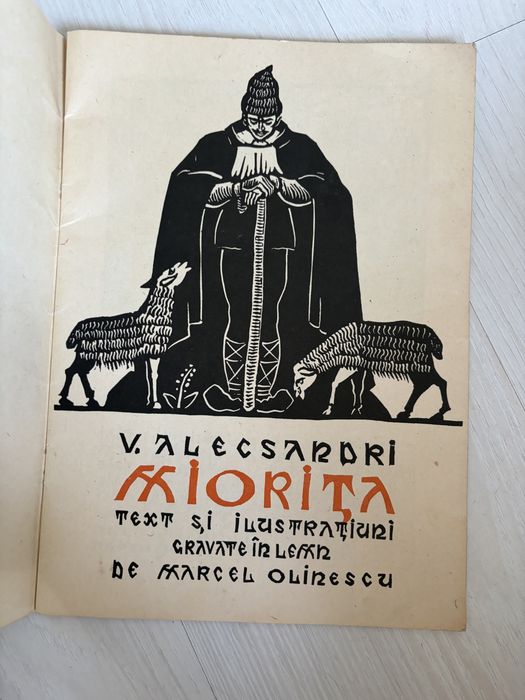 V. Alecsandri - Miorita. Text si ilustratiuni gravate in lemn de Marcel Olinescu