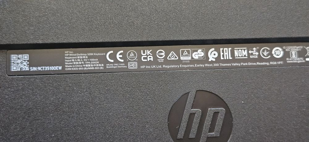 Tastatura HP Wired Desktop 320K