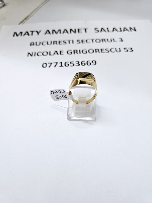 Vand inel barbatesc din aur 14 k 5.25 g cod 921