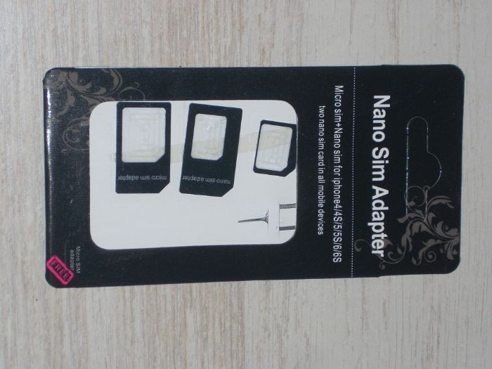 5 броя Nano Micro SIM Card Adapter Адаптер за сим карти комплект 4 в 1