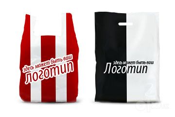 Майка пакет логотип тушурилган