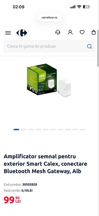 Amplificator semnal pentru exterior Smart Calex