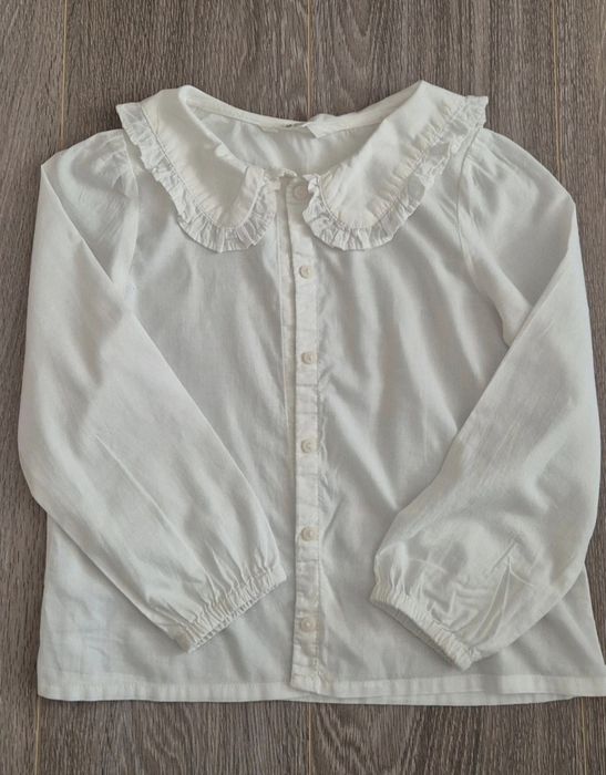 Cămașă H&M albă cu guler