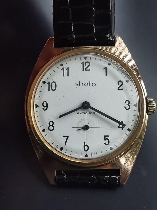 Ceas Strato Mecanic Placat cu aur 35 mm