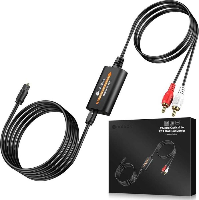 Convertor audio digital la analog DAC 192 kHz Neoteck, intrare optica