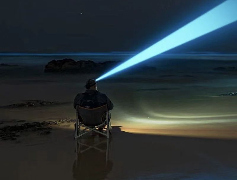 Налобный мощный фонарь