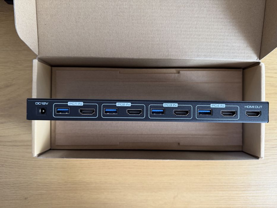 Switch KVM HDMI 4x1 4K