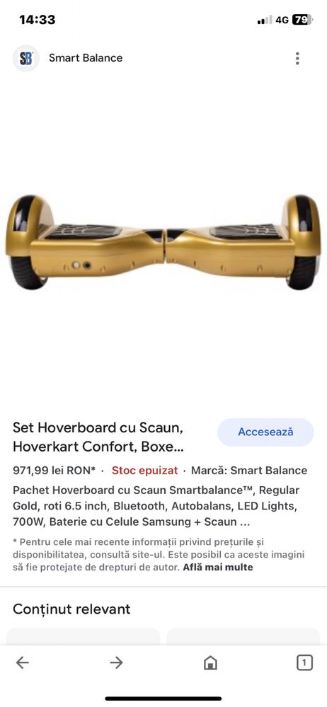 Hoverboard discount boxter lexgo