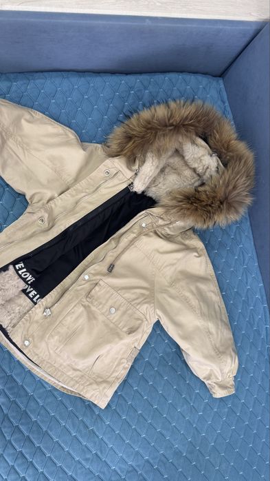 Зимний детский пуховик на девочку. Детская парка