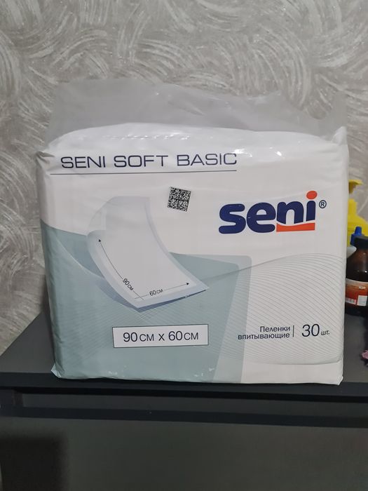 Seni пеленка медицинская Soft Basic белый 60x90 см