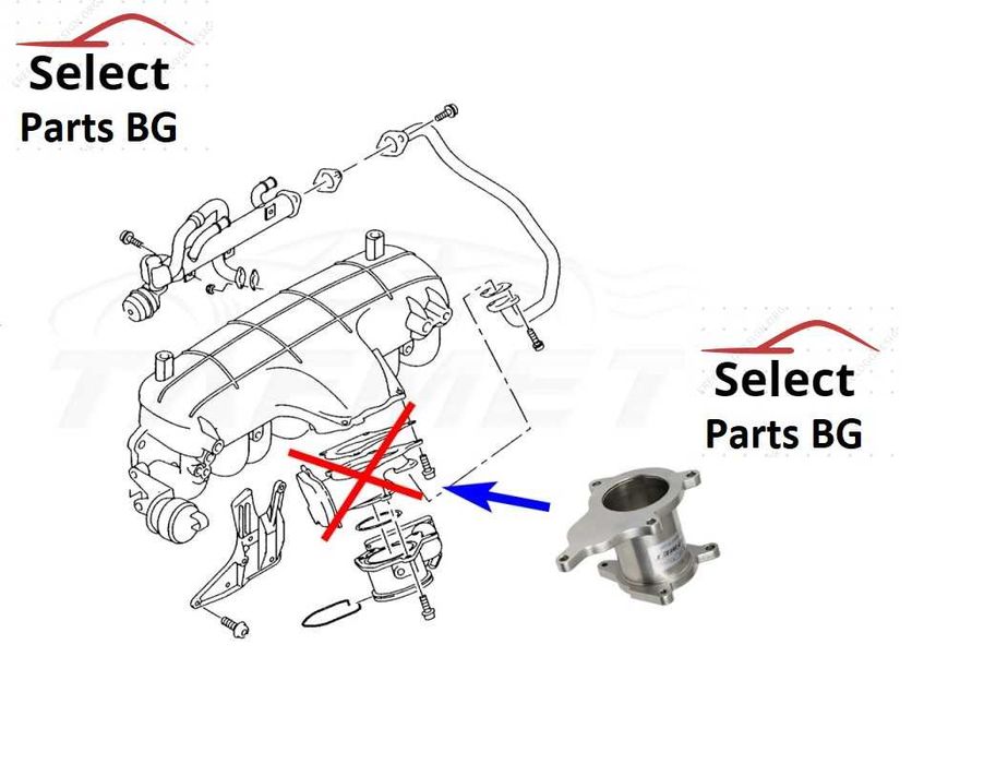 ЕГР EGR Delete Racepipe Race pipe  Audi A4 A6 2.0 TDI BVA BVF BVG BLB
