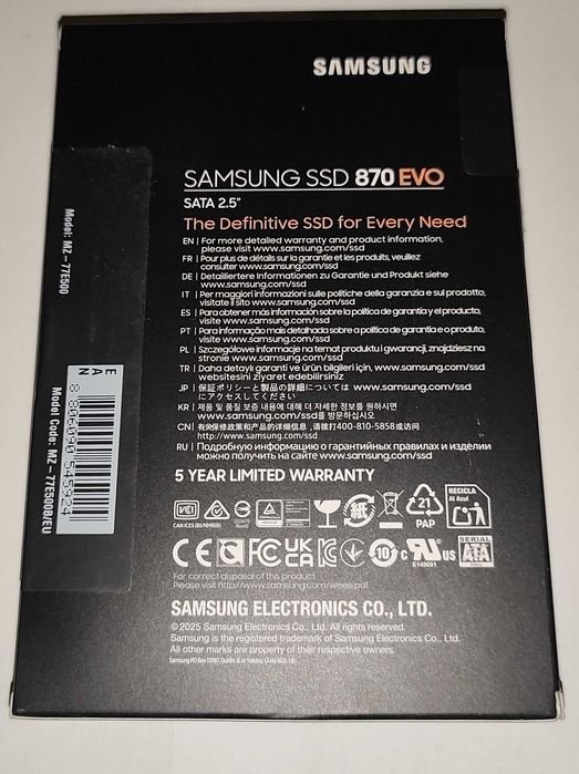 SSD Samsung 870 EVO 500GB SATA-III 2.5 inch