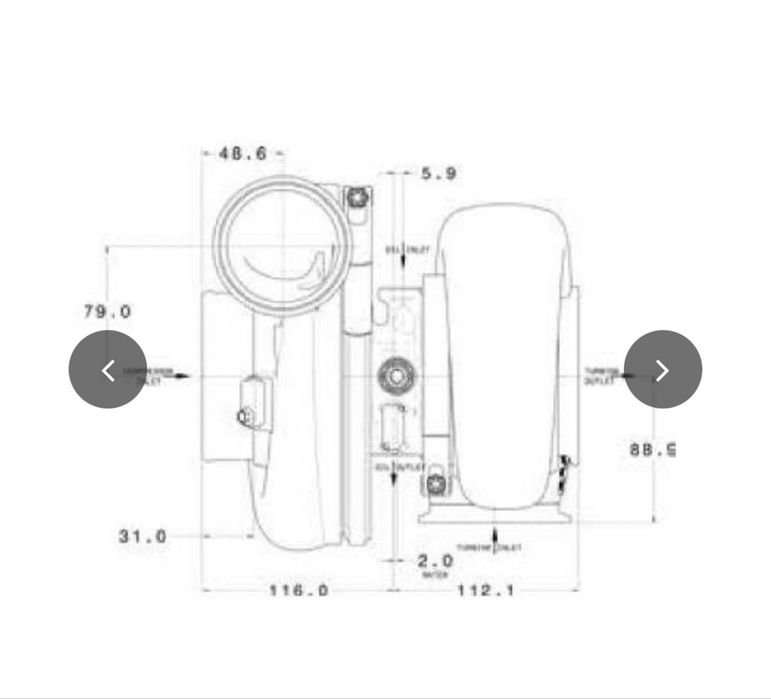 Турбо Garrett Turbocharger G30-660 0.83AR V band