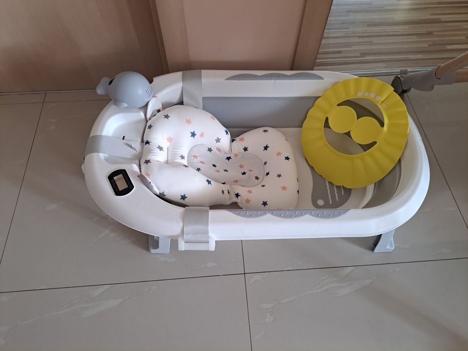 Комплект сгъваема бебешка вана/корито