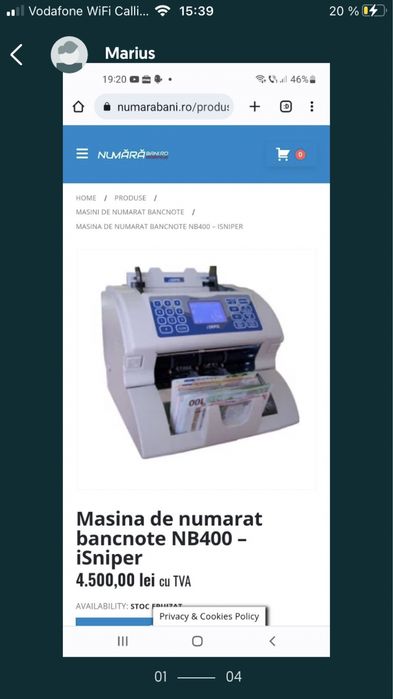 Inchiriez sau vand masina de numarat banii numara bani amestecat