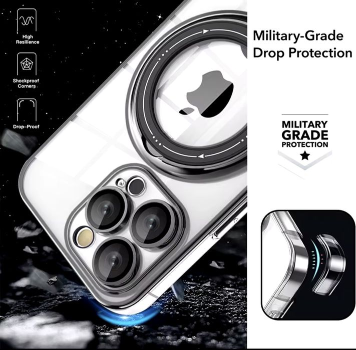 Husa iPhone 16 Pro Max + folie sticla intimitate