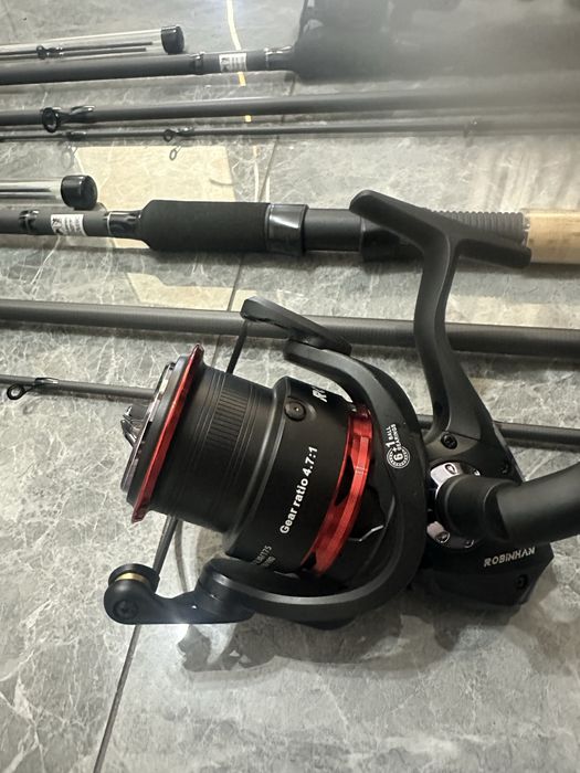 Set 2 Feedere Robinhan Dexter 3.60 XH 180g + 2 Mulinete Robinhan Monster River 5000LA