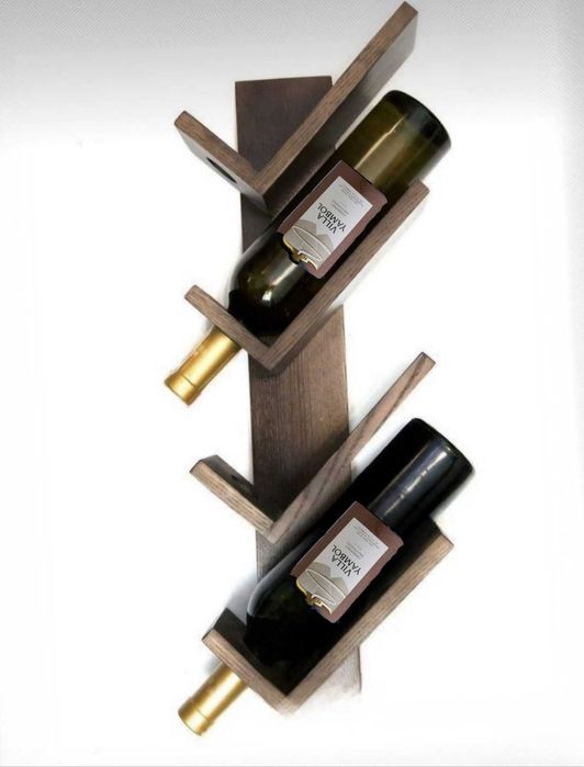 Етажерки за вино от дърво ръчна изработка