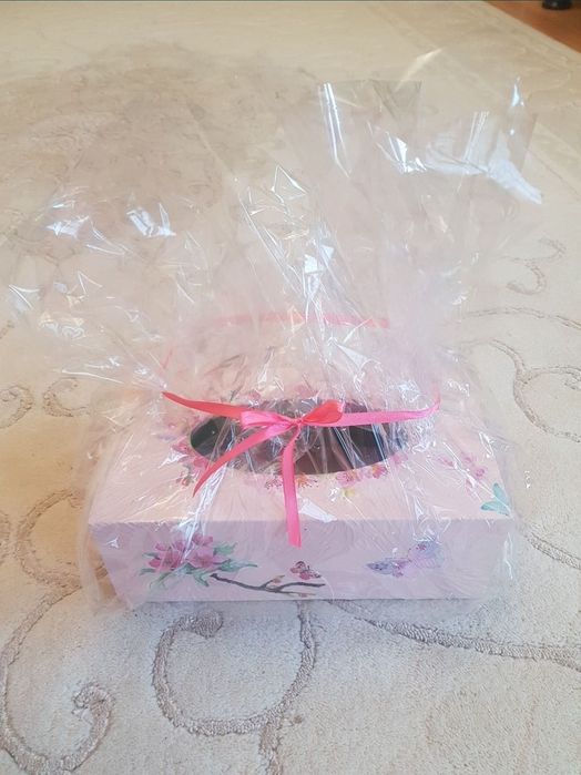 Cutie servetele hand made cadou pentru nasa