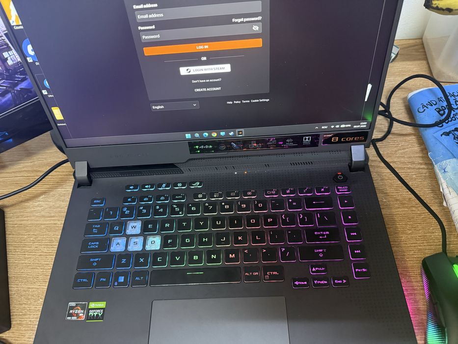 Vând ASUS ROG Strix G15 G513IC – 2.500 lei (negociabil)