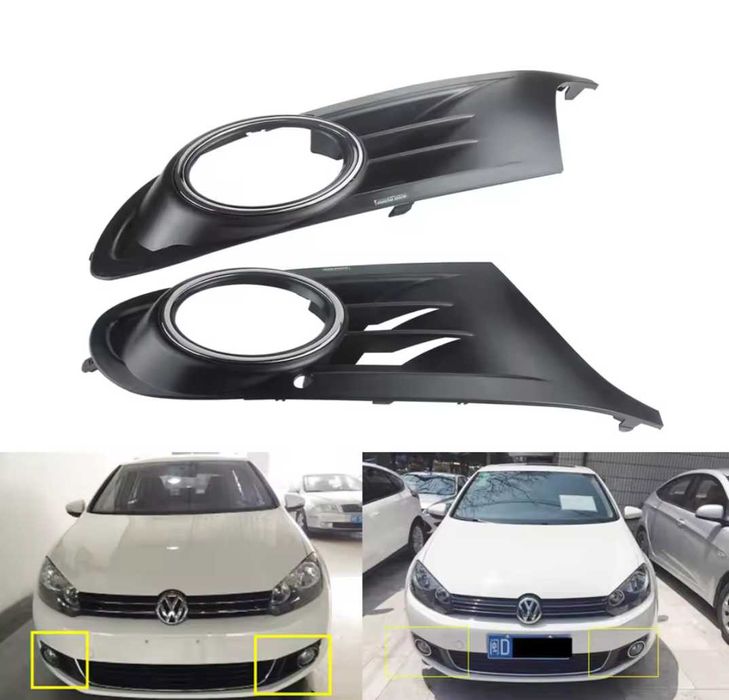 Решетки за халогените за предната броня за  VW GOLF 6 Голф фар мъгла