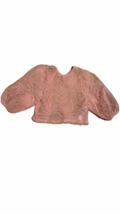 Mesh Мрежеста baby pink розова блуза