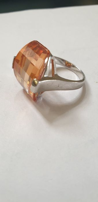 Inel argint piatra semipretioasa citrin