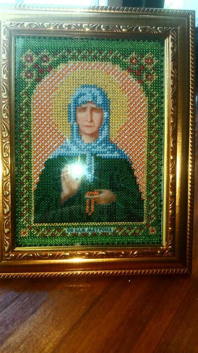 Икона вышитая бисером