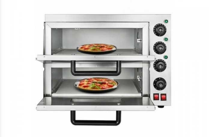 Фурна за пица на две нива професионална с плочи