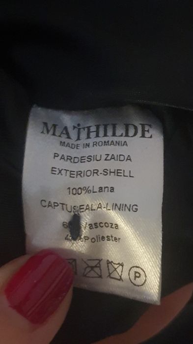 Palton Mathilde lână 100%