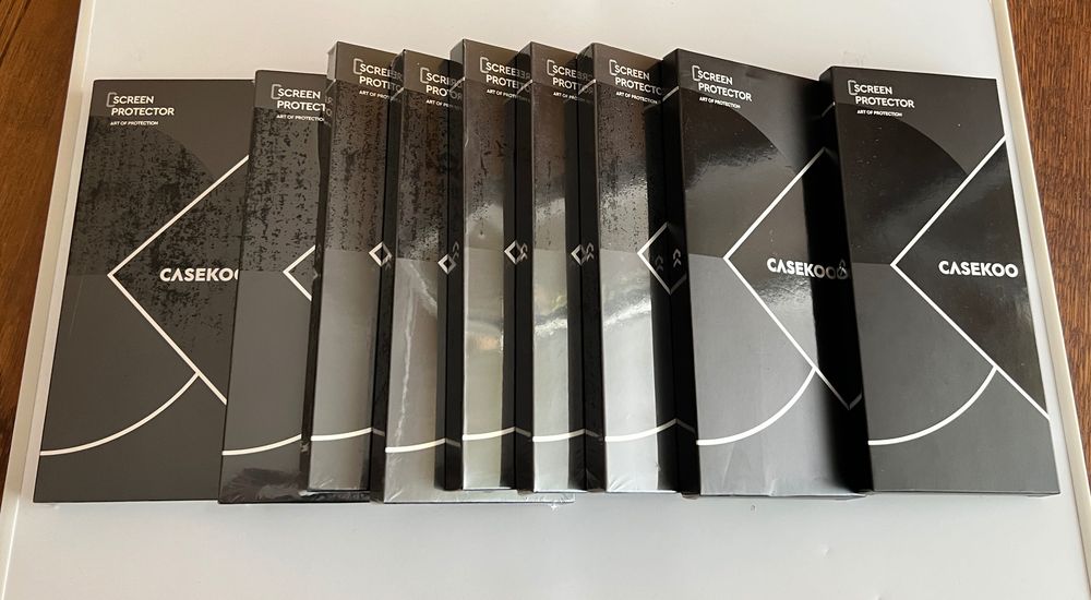 9 x CASEKOO Комплекти от по 2 броя Висококачествени Закалени Стъклени Протектори за iPhone 12 Pro Max