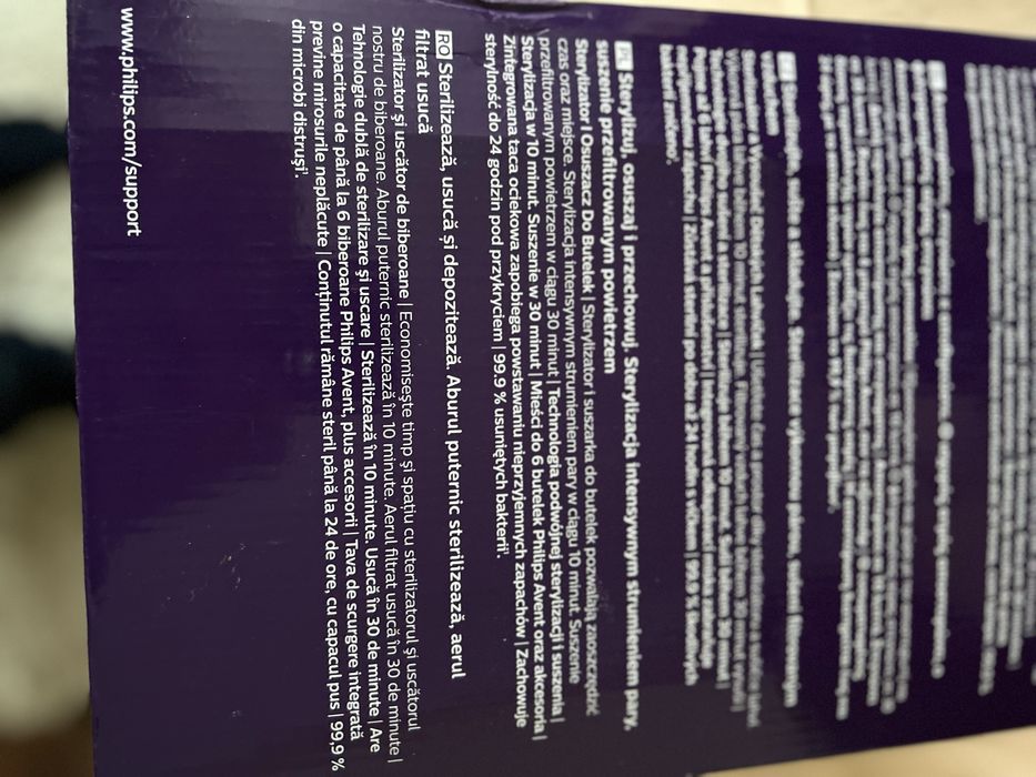 Sterlizator si uscator biberoane Philips  Premium