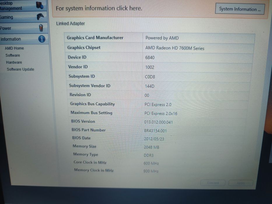 Laptop Gaming Samsung 350 - i5-3230m(4cpu)/ 8Gb/ SSD/Video Dedicat 2gb