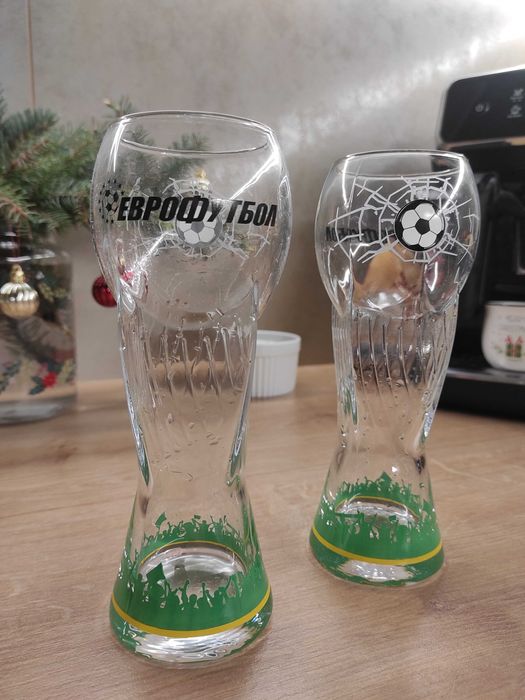 Комплект стъклени чаши Еврофутбол - шампионска серия
