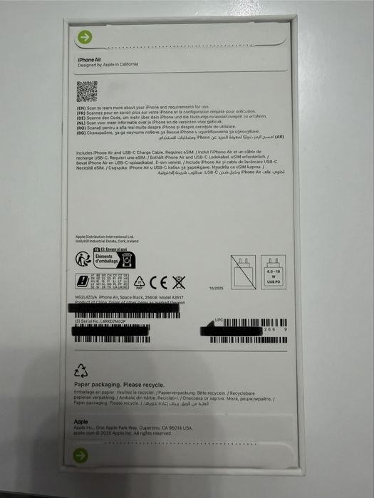 Iphone Air 256 GB Black