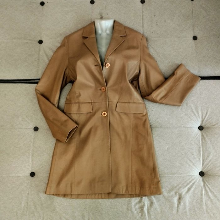 Пальто кожа Италия