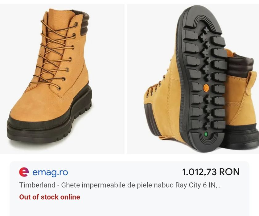 Ghete damă Timberland Ray City/ Noi/ Autentici