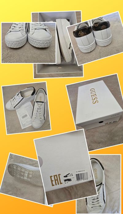 Sneakers Guess Pardie6 FLJPR6 ELE12 Alb