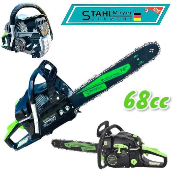 НЕМСКИ Бензинов Верижен Трион STAHLMAYER 68cc 40см 7.5кс + ЛЕД ФЕНЕР