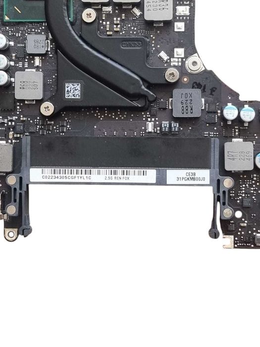 Placa de baza Apple MacBook Pro 13″ A1278, 2010, procesor, radiator