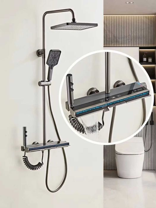 Модерен интелигентен душ с дисплей и LED подсветка D32