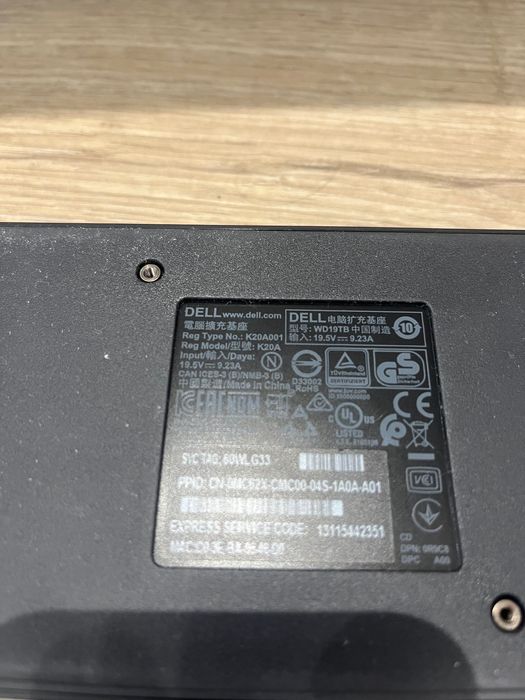 Dell k20a001 docker station