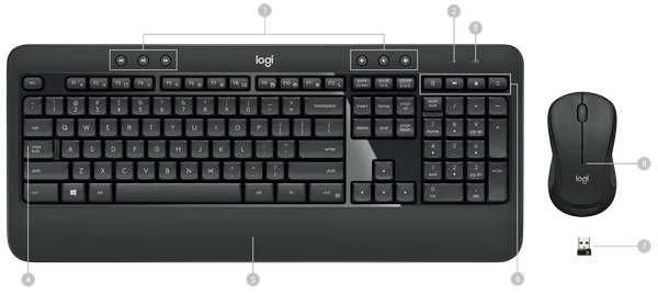 LOGITECH  mk 540 Combo / Беспроводные клавиатура и мышка