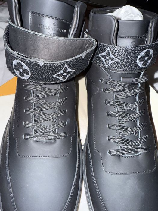 Louis Vuitton Monogram Eclipse Passenger High Top Sneakers 45